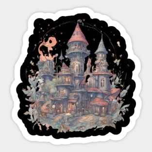 The fairy house Sticker